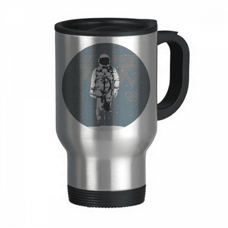 

Universe And Alien Spaceman Travel Mug Flip Lid Stainless Steel Cup Car Tumbler Thermos