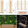 thumbnail image 1 of Base Pantalla LED Soporte Iluminado USB Cristal Rectangular para Arte en Resina, 1 of 8
