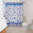 thumbnail image 1 of Fish 'N Sharks Mini Polka Dot Shower Curtain, 1 of 2