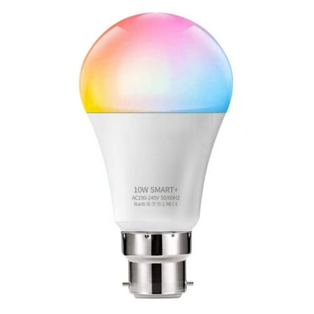 

WiFi RGB Smart LED Light Bulb 2700-6500K 10W E27/B22 Lamp For Alexa Google Home