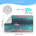 thumbnail image 2 of Ironing Mat Portable Ironing Blanket for Table Top Travel Ironing Pad for Washer Dryer 27.6" x 47.2" A Flamingos, 2 of 6