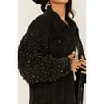 thumbnail image 2 of Rock & Roll Denim Women's And Distressed Pearl Studded Sleeve Jacket - BW92D05348 XX-  US, 2 of 4