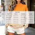 thumbnail image 4 of Yutgune Women's Striped Sweatshirt Long Sleeve Mock Neck Pullover Casual Relaxed Fit Top, 4 of 8