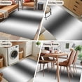 thumbnail image 6 of Dark Grey White Large Area Rugs for Bedroom Living Room, Soft Non Slip Carpet Bedside Rug, Farmhouse Ombre Color Modern Simple Rectangular Floor Cover Kitchen Accent Rug 4'x6' for Dining Room/Office, 6 of 9