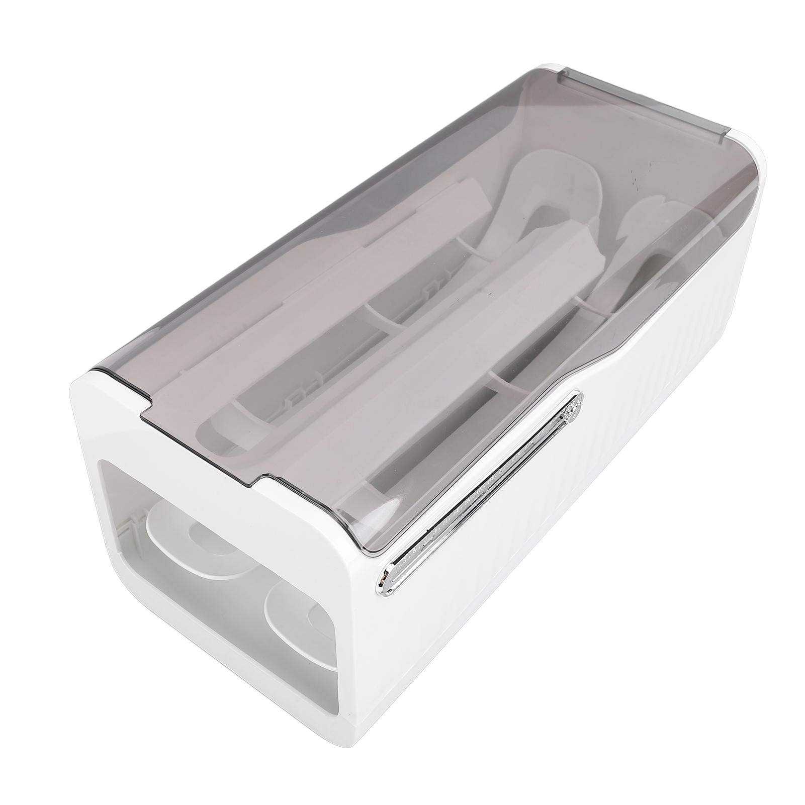 YAHHU Rolling Egg Holder Refrigerator Dispenser Organizer Space Saving Auto Rolling Tray Rack For Kitchen Fridge Pantry Countertop Food Grade PP Storage Container 12.6 inches / 32 cm