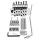 thumbnail image 1 of Sistema de bloqueo de puente Vibrato tailpiece para St Guitar Reemplazo A Afortunado Sencillez, 1 of 5