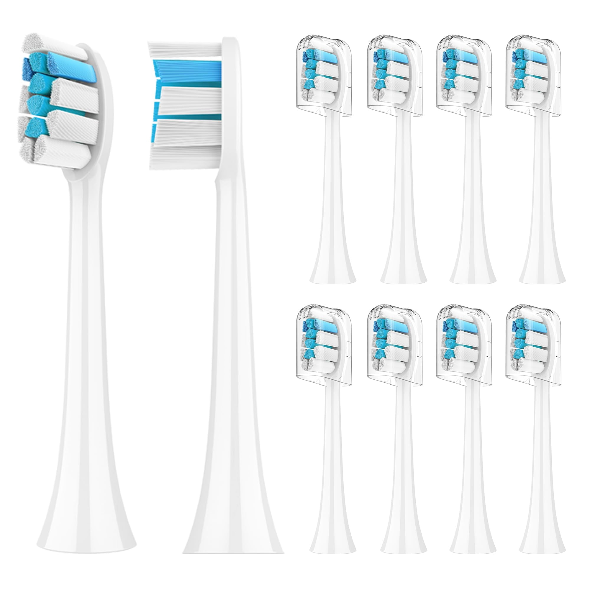 Replacement Toothbrush Heads for Philips Sonicareï¼š10 Pack Soft Replacement Electric Brush Head Compatible with Phillips Sonicare DiamondClean ProtectiveClean EasyClean FlexCare HealthyWhite Contr