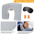thumbnail image 4 of Moclever Travel Pillow Inflatable U Shape Neck Pillow Neck Support Head Rest Office Nap Car Airplane Cushion Purple, 4 of 8
