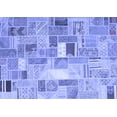 thumbnail image 1 of Ahgly Company Machine Washable Indoor Rectangle Abstract Blue Contemporary Area Rugs, 7' x 10', 1 of 4