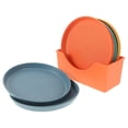 thumbnail image 3 of KAKOWELY Multipurpose Storage Plate Made of PP Assorted Color Strong and Durable with Rack 1 Set,5.71"X5.71"X0.59", 3 of 5