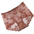 thumbnail image 4 of Bragas de encaje Mujeres Sexy Calzoncillos huecos sin costuras Cintura media Levantamiento de cadera Ropa interior transpirable, Marrón, XL Speravity AP001201-23B, 4 of 7