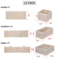 thumbnail image 2 of Caja de almacenamiento DIOMMELL para armario, cómoda y cajón, 12 unidades, 2 of 7