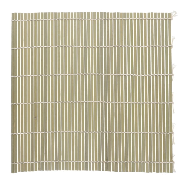 1 alfombrilla de bambú verde para sushi, herramienta de cocina para hacer sushi (27 x 27 cm)