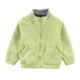 thumbnail image 4 of Kids Full Zip Fleece Jacket with Stand Collar and Elastic Cuffs for Boys and Girls Suitable for Daily Wear School Outdoor Activities, 4 of 6