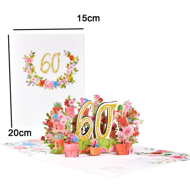 Tarjeta de aniversario emergente, tarjetas de felicitación 3D para cumpleaños y boda, 1er, 10, 28, 21, 30, figura de número
