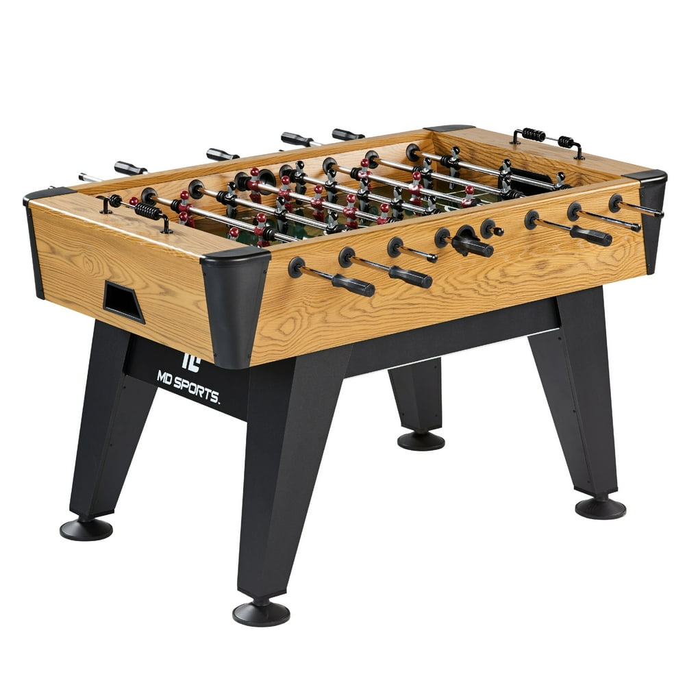MD Sports 58" Hamilton Collection Foosball Soccer Game Table, Bead Scoring, Beige/Black