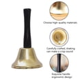 thumbnail image 3 of 2 piezas de adornos navideños, campanillas de mano, campanillas de servicio, mango de madera, campanas de metal diatónicas, percusión musical para decoración navideña del hogar, 3 of 5