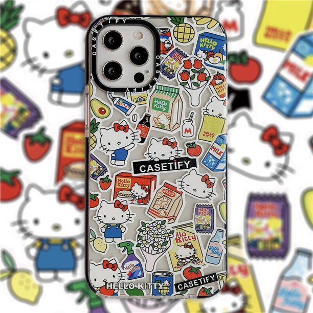 Funda de teléfono de Hello Kitty para IPhone, carcasa anticaída para IPhone 13promax 12pro 11, Anime Kawaii, Xs Max, Xr, X, 7, 8 Plus