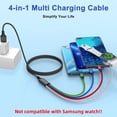 thumbnail image 2 of Cable de carga magnético Amasuki 4 en 1 de nailon trenzado para Apple Watch, 2 of 9