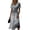 Light Gray, variant on Minjewel Ladies Floral Casual Fashionable Short Sleeve V-Neck Dress for Spring Summer Women's Daily Casual Wear,Beige,M