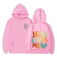 thumbnail image 5 of MIASHUI Sweat à Capuche pour Filles, Imprimé Alphabet, Manches Longues, Rose, 11-12 Ans, 5 of 5