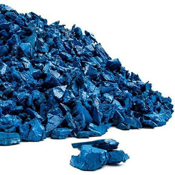 Rubber Mulch Nuggets Protective Flooring For Playgrounds, Swing-Sets, Play Areas, And Landscaping (400 LBS - 16 CU. FT, Blue)