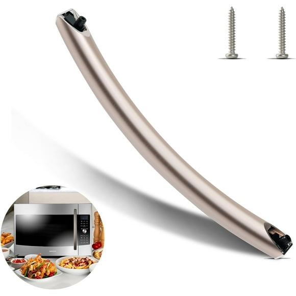 DE94-04313F Microwave Door Handle, Fit for ME16A4021AS ME17R7011ES Samsung Microwave Oven Door Handle Replacement Parts,with 2 Screws