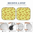 thumbnail image 6 of Xecao Floral Squirrel for Foldable Car Sun Shades (2-Pack) offer sun protection with an easy-fold design for convenient windshield shading., 6 of 7