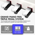 thumbnail image 4 of Piano digital UISCOM UMP-90 de 88 teclas con soporte y pedales triples, 4 of 6