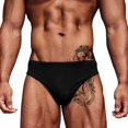 thumbnail image 3 of Aayomet Captain Underpants Men's Underwear Micro Modal Bikini Briefs Low Rise Half Back Coverage Silky Touch Underpants Multipack,Black L, 3 of 4