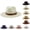Z86-White, variant on Men and Women Beach Straw Hat Foldable Wide Edge classic UV Protection Sun Jazz Cap with Belt for Summer and Spring Travel, Beach, Hiking & Pool