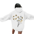 thumbnail image 6 of Hoodies for Women Star Graphic Hoodies Casual Long Sleeve Drawstring Pullover Tops Loose Hooded Sweatshirt with Pocket M, 6 of 6
