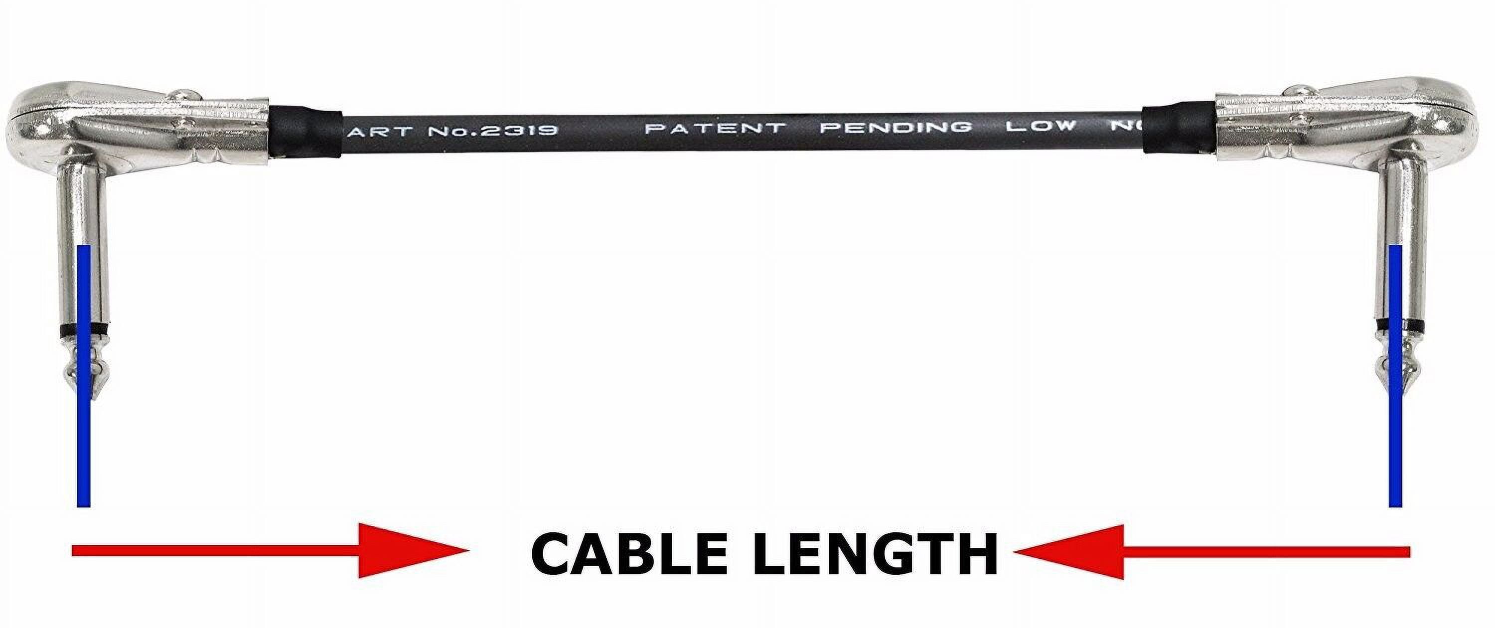 One Mogami 2319 36 inch Guitar Pedalboard Patch Cable With Pancake Connectors