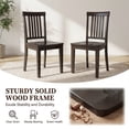 thumbnail image 6 of Wooden Windsor Dining Chairs Set of 2,for Kitchen,Dining Room, Dark Brown, 6 of 13