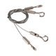 thumbnail image 2 of Soportes resistentes de alambre ajustable para colgar cuadros - Paquete de 8 accesorios para colgar, cable de acero inoxidable de 2 m x 1,5 mm, 2 of 8