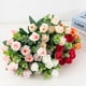 thumbnail image 2 of Ounissouiy Elegantes rosas artificiales añaden sofisticación y belleza al espacio. Flores artificiales para decoración. Decoración Rojo, 2 of 6