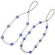 thumbnail image 2 of 2 cordones para teléfono móvil con cuentas de ojo malvado de perla, colgante para correa de muñeca, decoración, 2 of 5