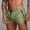 Green, variant on Man High Street Fashion Trend Pleated Design Straight Leather Shorts Apparel Sports Shorts for Men with Pockets