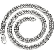 Liulin Mother and Son Necklaces - Cuban Link Chain for Men,to My Son Necklace from Mom, to My Son from Mom, Cuban Chain for Men,Birthday Christmas Graduation Gift
