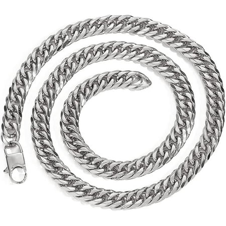Liulin Mother and Son Necklaces - Cuban Link Chain for Men,to My Son Necklace from Mom, to My Son from Mom, Cuban Chain for Men,Birthday Christmas Graduation Gift
