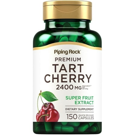 Ultra Tart Cherry | 2400 mg (per serving) | 150 Quick Release Capsules for Men and Women | by Piping Rock