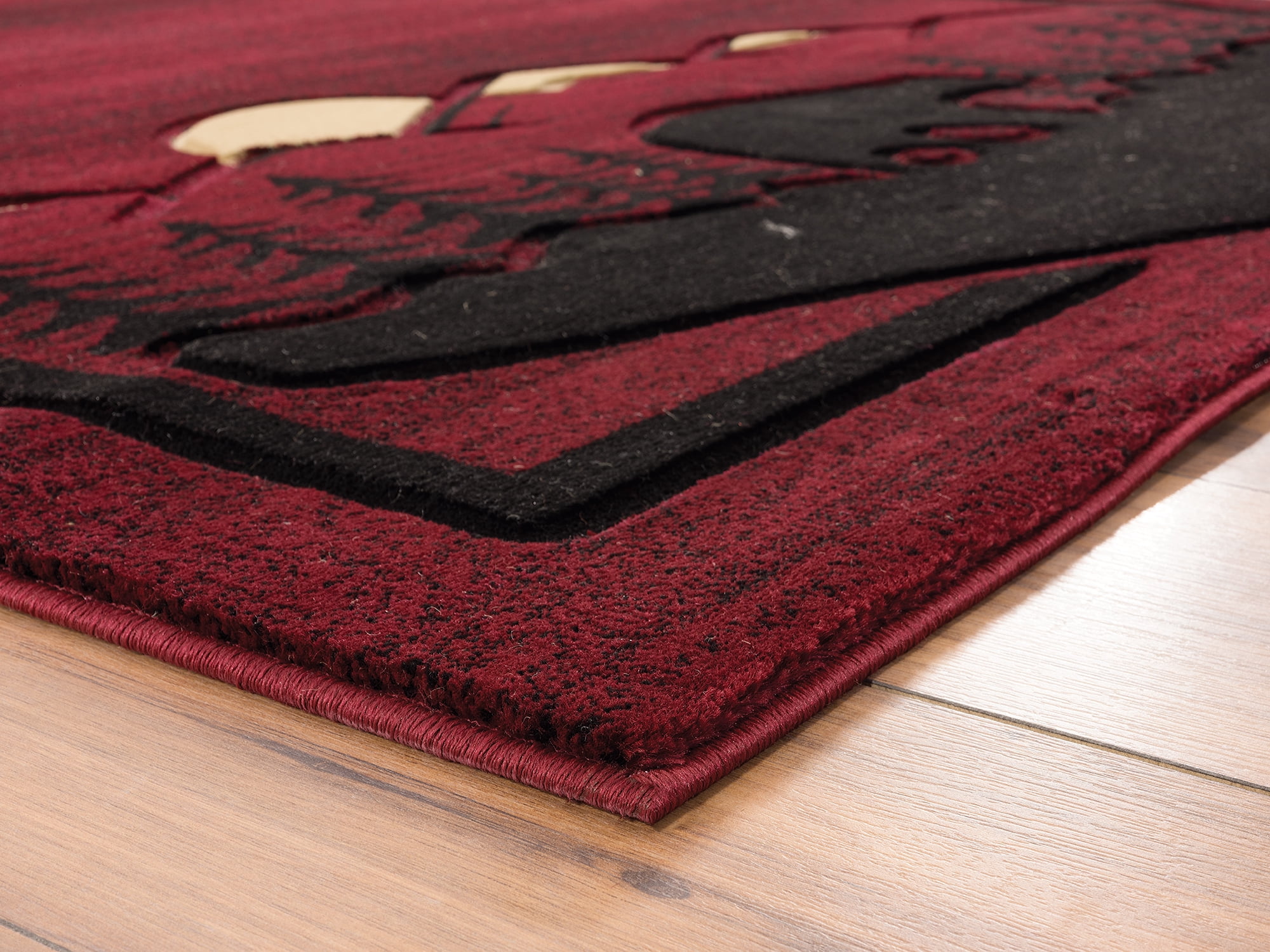 United Weavers Rustic Forest Moon Valley Hand-Carved Area Rug or Runner