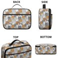 thumbnail image 3 of Multicolor Cat Doodle White Pattern Insulated Lunch Bag Teens,Bento School Lunch Bag for Teens for Work,Picnic or Travel 10.6x7.7x4.3 Inches,12 Can Capacity, 3 of 6