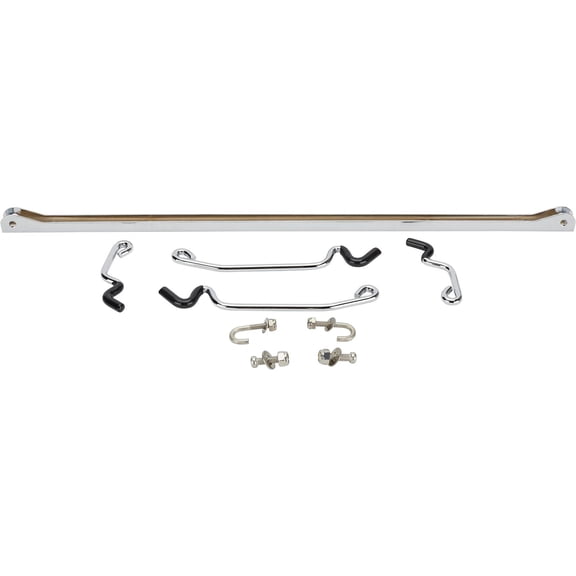 Speedway 1928-36 Ford Hood Prop Kit, Chrome