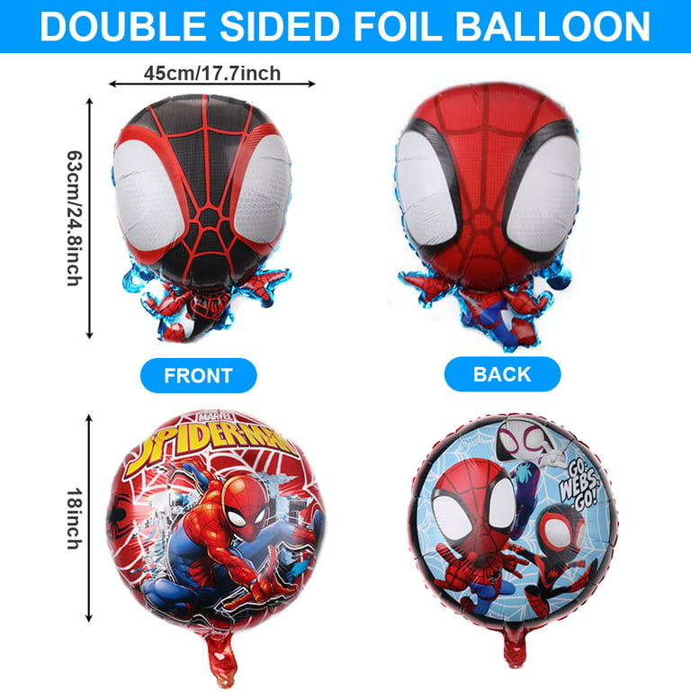 Balão Spidey - Personagens Foil e Bubbles - Party&Bite
