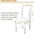 thumbnail image 3 of AUQ 2026 New Dining Room Chair Covers Slipcovers Set of 4,Spandex Super Fit Stretch Removable Washable Kitchen Parsons Chair Covers Protector for Dining Room, Kitchen, Living Room, Banquet, 3 of 6