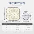 thumbnail image 3 of Fotbe White And Gold Geometry Juego de 2 Piezas de Parasoles para Parabrisas | Bloqueador Solar para Auto | Accesorios Plegables para Protección Solar Interior-Small, 3 of 6