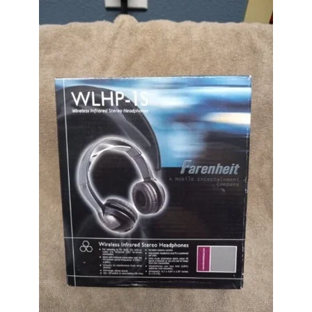 Farenheit Wlhp-1S Wireless Infrared Stereo Headphones New In Box