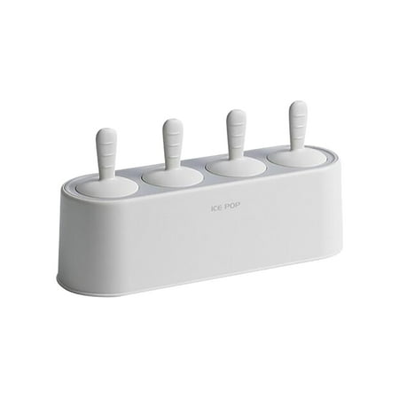 

PhoneSoap Summer Jieshu Ice Box Silicone Popsicle Box Creative DIY Ice Cream Mold Box White