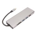 thumbnail image 2 of Carcasa 8 del SSD del interfaz del eje M.2 del USB C en 1 estación de acoplamiento de la aleación de aluminio USB C de la transferencia de 100W 5Gbps para ganar, 2 of 5